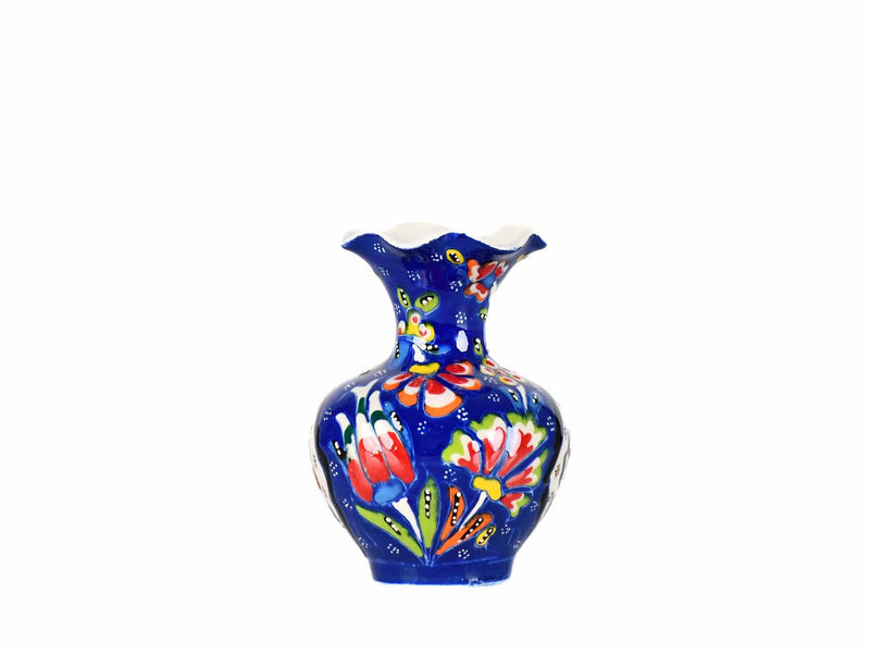 10 cm Turkish Ceramic Vase Flower Blue Ceramic Sydney Grand Bazaar Design 2 