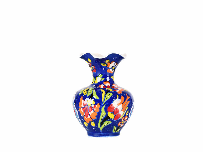 10 cm Turkish Ceramic Vase Flower Blue Ceramic Sydney Grand Bazaar Design 3 