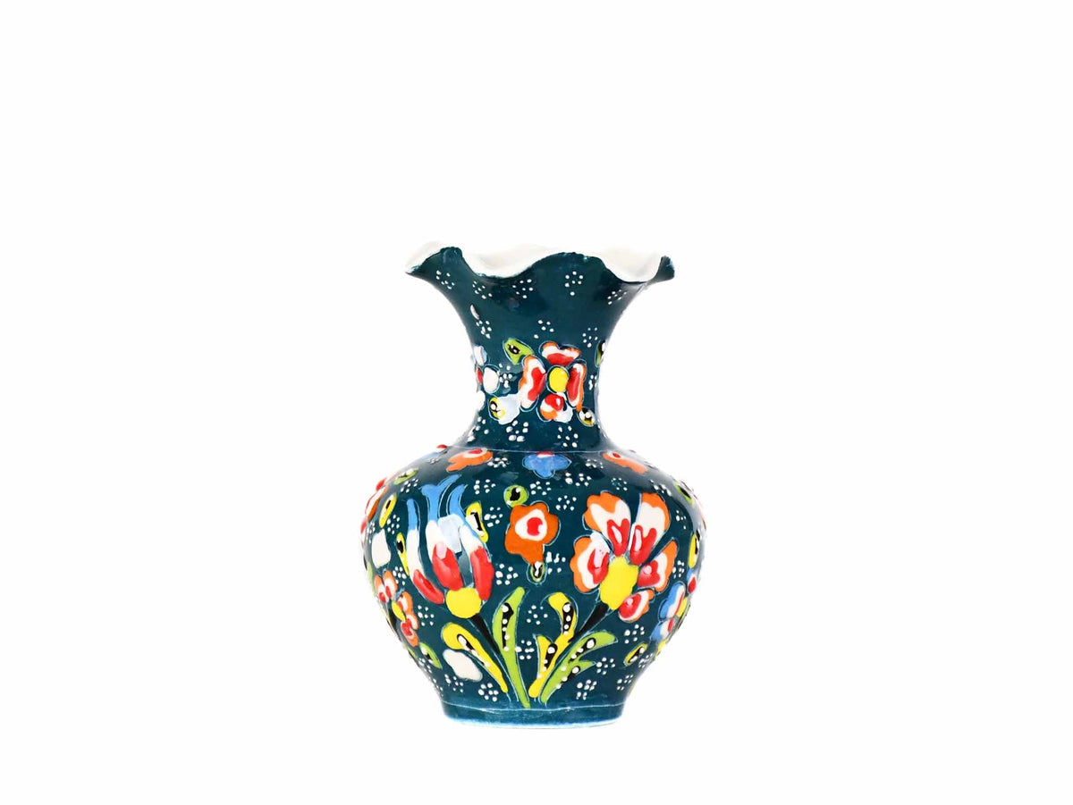 10 cm Turkish Ceramic Vase Flower Green Ceramic Sydney Grand Bazaar Design 2 
