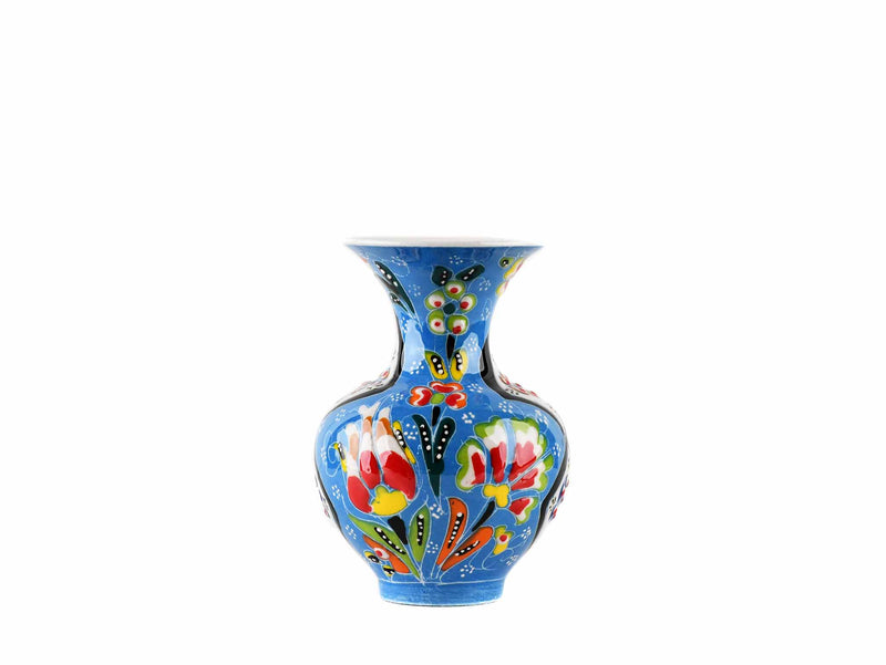 10 cm Turkish Ceramic Vase Flower Light Blue Ceramic Sydney Grand Bazaar Design 2 