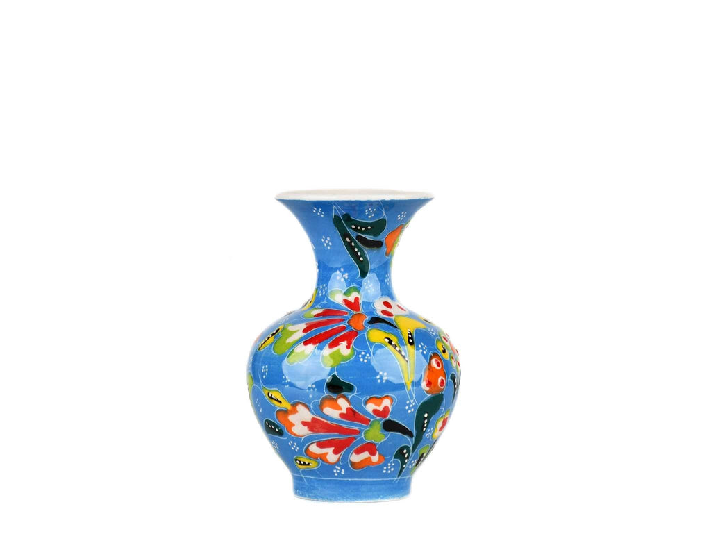 10 cm Turkish Ceramic Vase Flower Light Blue Ceramic Sydney Grand Bazaar 