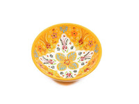 Handmade Turkish Ceramic Bowls Yellow Colour