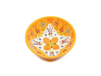Handmade Turkish Ceramic Bowls Yellow Colour