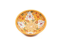 Handmade Turkish Ceramic Bowls Yellow Colour