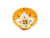 Handmade Turkish Ceramic Bowls Yellow Colour