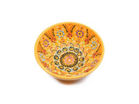 Handmade Turkish Ceramic Bowls Yellow Colour