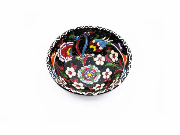 10 cm Turkish Bowls Flower Collection Black