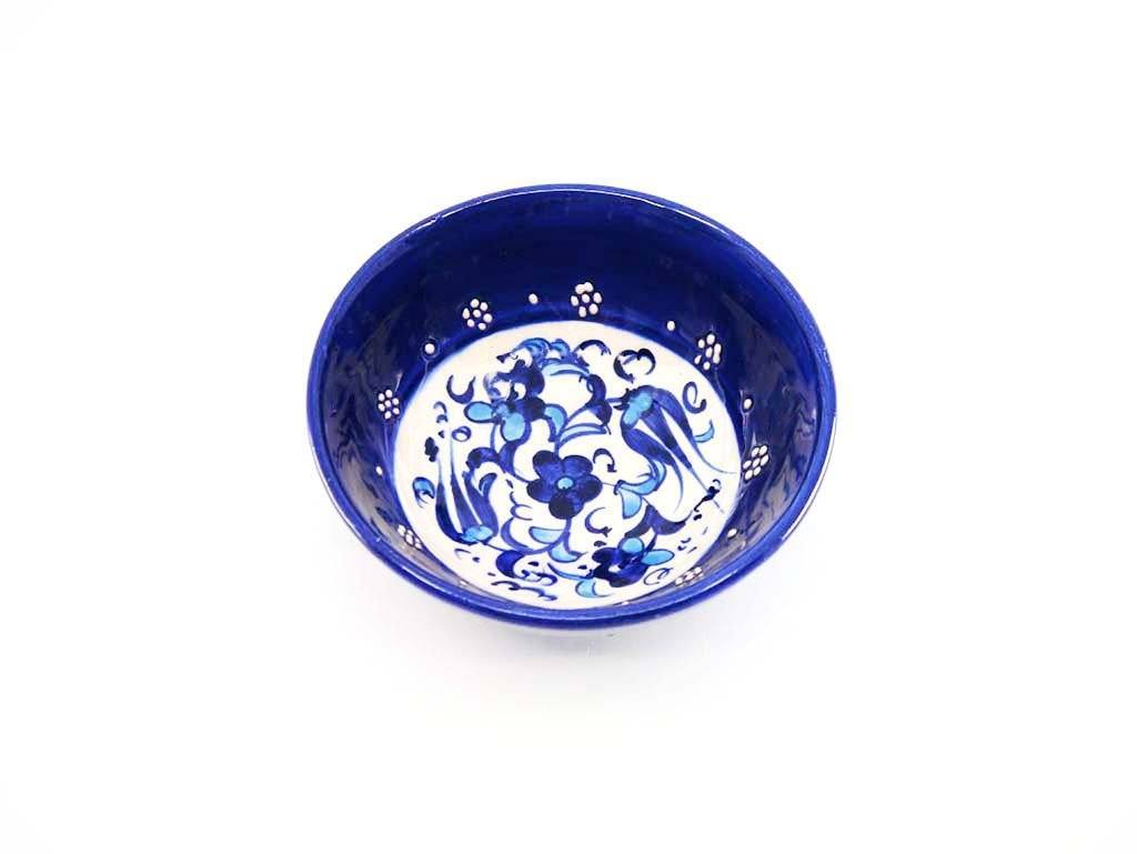 ceramic bowl turkish 10 cm white blue