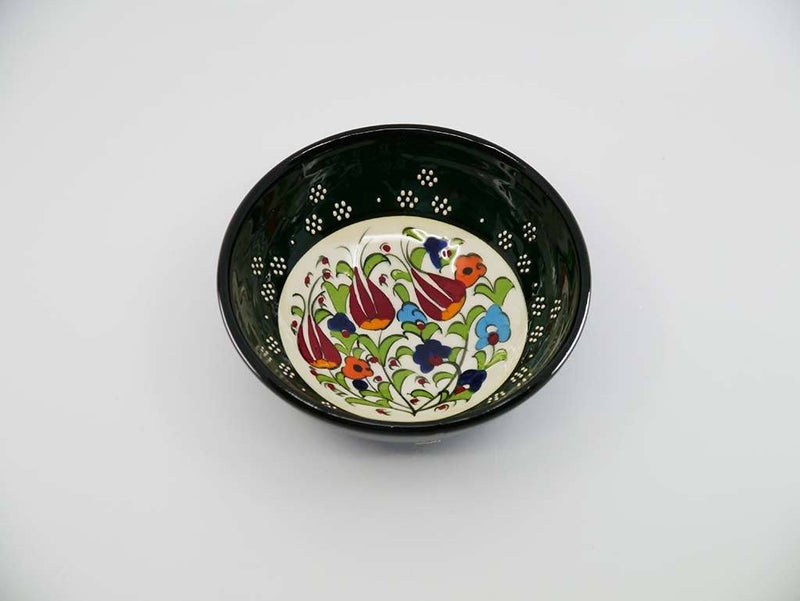 10 cm Turkish Bowls Millennium Collection Dark Green