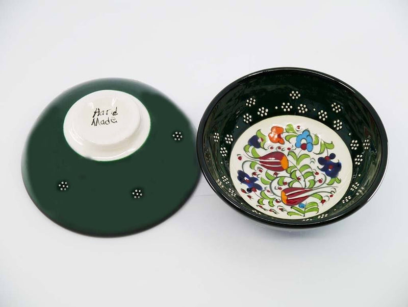 10 cm Turkish Bowls Millennium Collection Dark Green