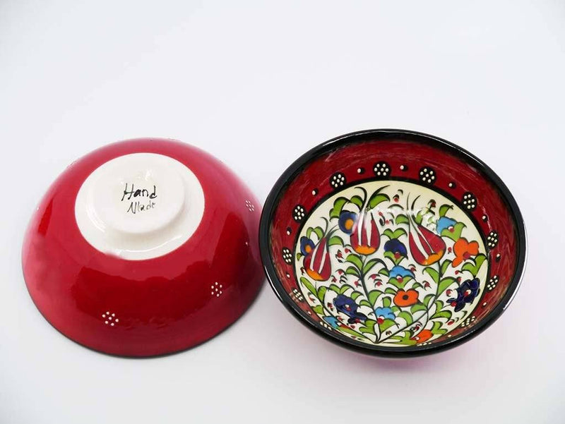 Turkish ceramic bowls red colour