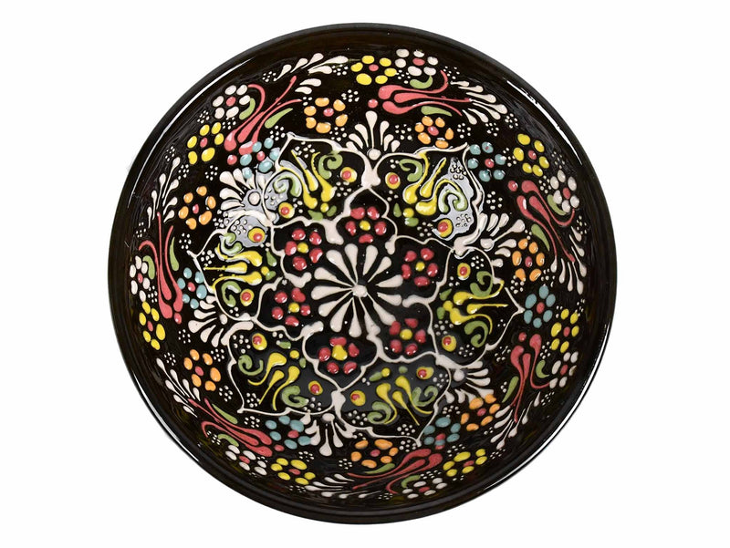 15 cm Turkish Bowls Dantel Collection Black Ceramic Sydney Grand Bazaar 2 