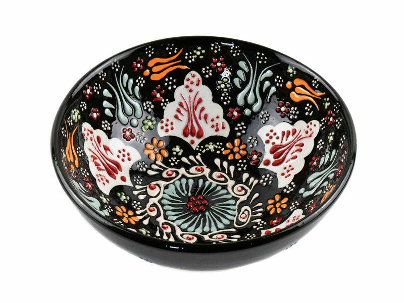 15 cm Turkish Bowls Dantel Collection Black Ceramic Sydney Grand Bazaar 4 