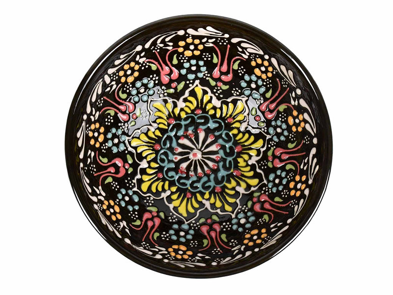 15 cm Turkish Bowls Dantel Collection Black Ceramic Sydney Grand Bazaar 3 