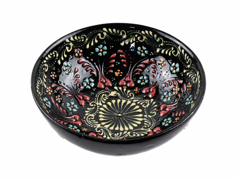 15 cm Turkish Bowls Dantel Collection Black Ceramic Sydney Grand Bazaar 6 