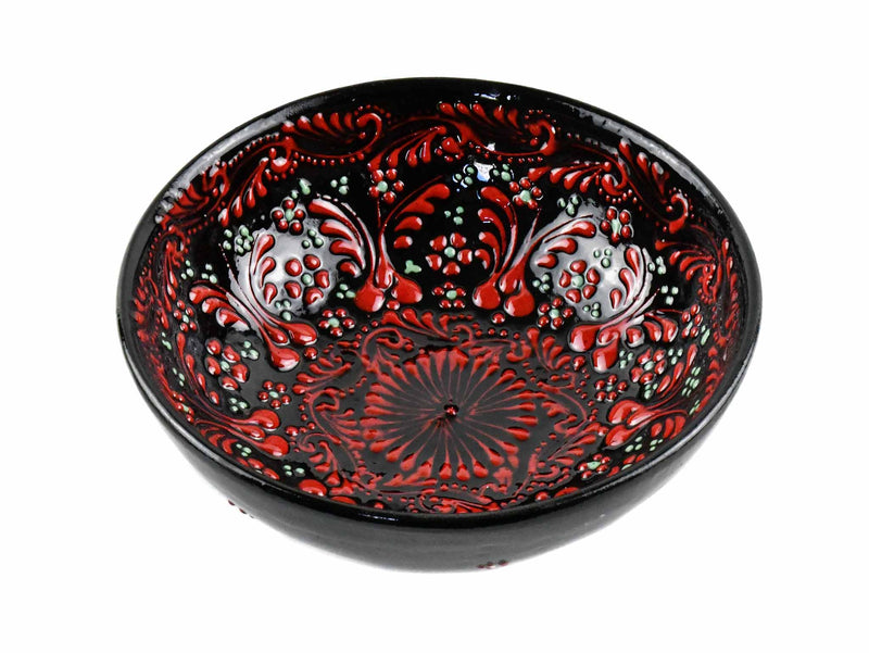15 cm Turkish Bowls Dantel Collection Black Ceramic Sydney Grand Bazaar 7 
