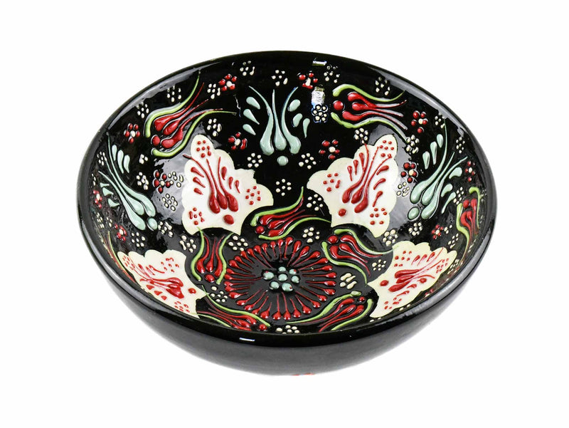 15 cm Turkish Bowls Dantel Collection Black Ceramic Sydney Grand Bazaar 2 