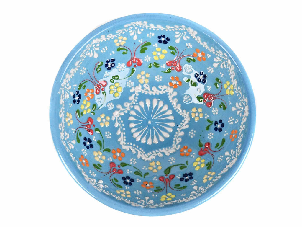 15 cm Turkish Bowls Dantel Collection Light Blue Ceramic Sydney Grand Bazaar 1 
