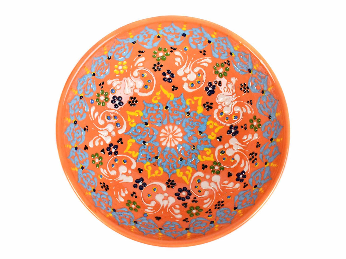 15 cm Turkish Bowls Dantel Collection Orange Ceramic Sydney Grand Bazaar 3 