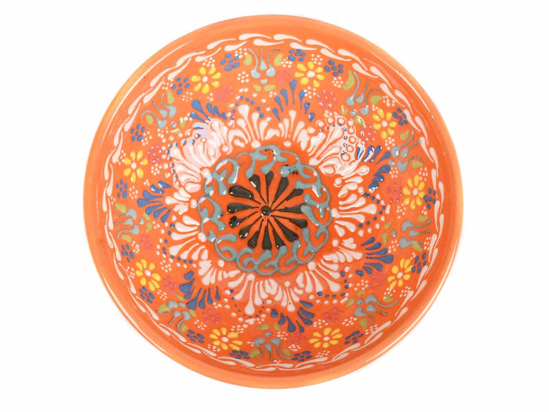 15 cm Turkish Bowls Dantel Collection Orange Ceramic Sydney Grand Bazaar 2 