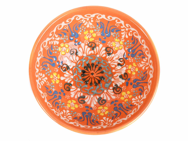 15 cm Turkish Bowls Dantel Collection Orange Ceramic Sydney Grand Bazaar 4 