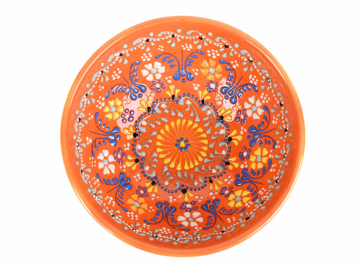 15 cm Turkish Bowls Dantel Collection Orange Ceramic Sydney Grand Bazaar 5 