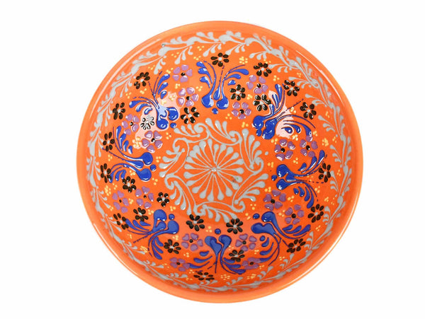 15 cm Turkish Bowls Dantel Collection Orange Ceramic Sydney Grand Bazaar 1 
