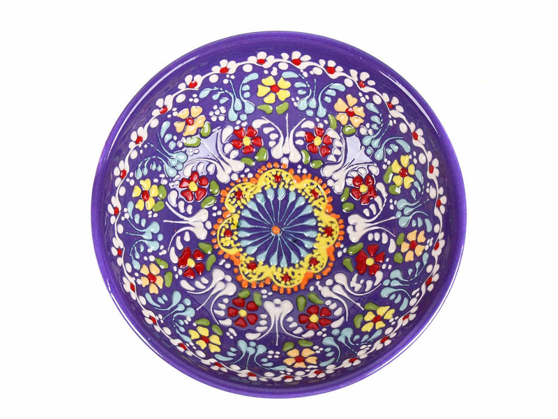15 cm Turkish Bowls Dantel Collection Purple Ceramic Sydney Grand Bazaar 4 