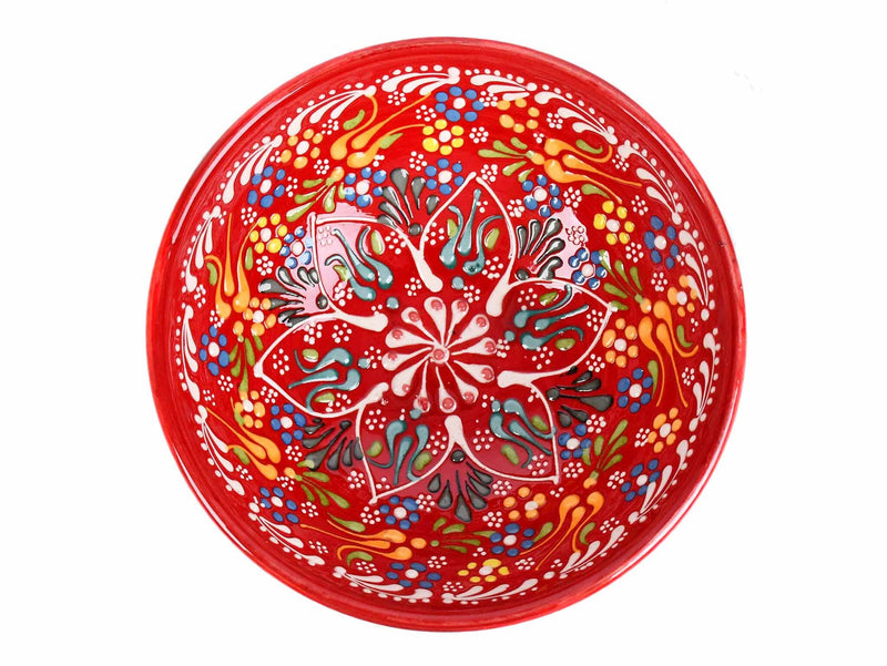 15 cm Turkish Bowls Dantel Collection Red Ceramic Sydney Grand Bazaar 7 