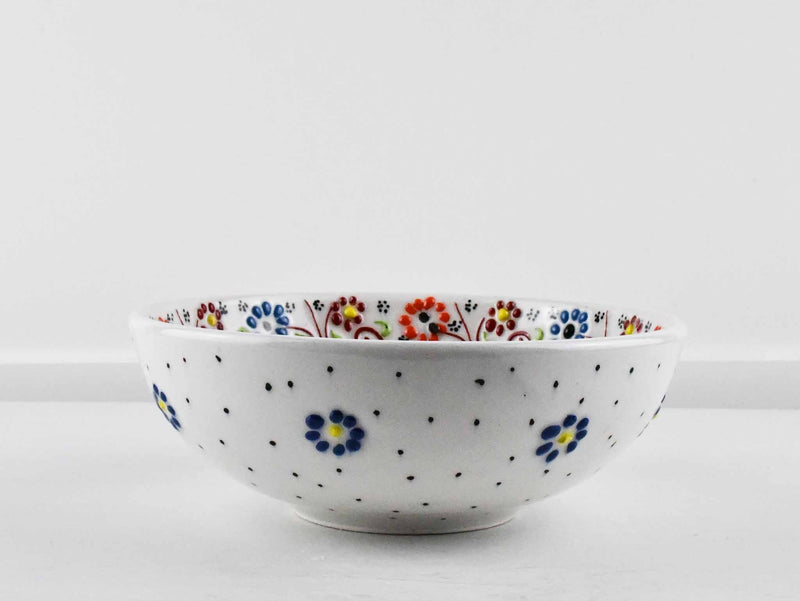 15 cm Turkish Bowls Dantel Collection White Ceramic Sydney Grand Bazaar 