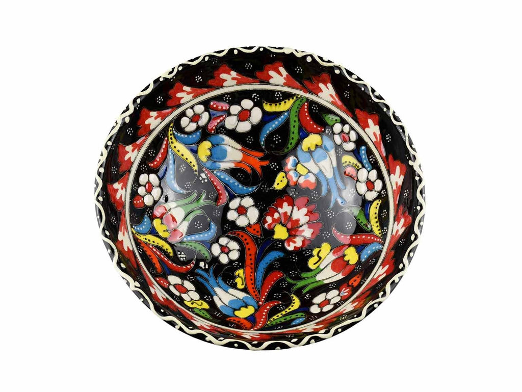 15 cm Turkish Bowls Flower Collection Black Ceramic Sydney Grand Bazaar 1 
