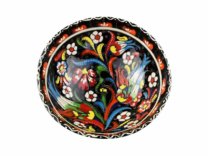 15 cm Turkish Bowls Flower Collection Black Ceramic Sydney Grand Bazaar 4 