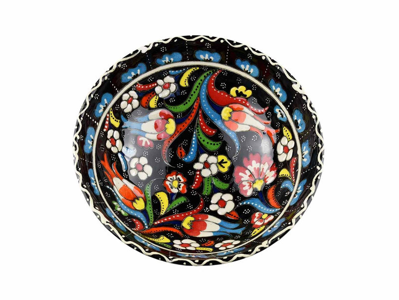 15 cm Turkish Bowls Flower Collection Black Ceramic Sydney Grand Bazaar 3 