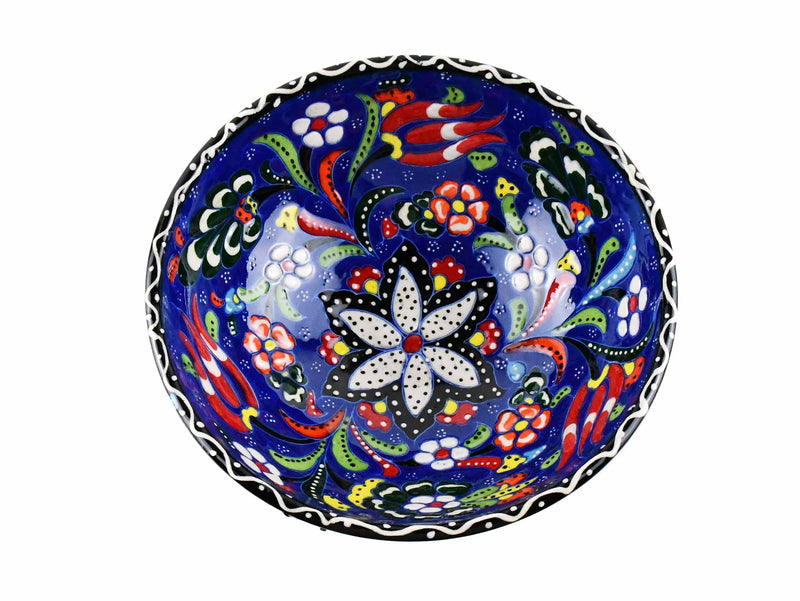 15 cm Turkish Bowls Flower Collection Blue Ceramic Sydney Grand Bazaar 12 