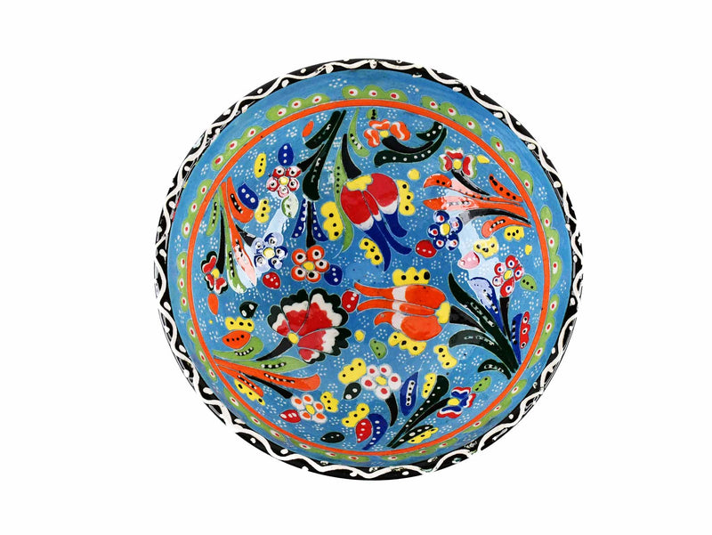 15 cm Turkish Bowls Flower Collection Light Blue Ceramic Sydney Grand Bazaar 4 