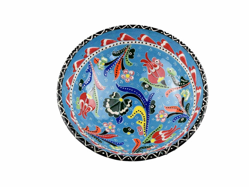 15 cm Turkish Bowls Flower Collection Light Blue Ceramic Sydney Grand Bazaar 12 