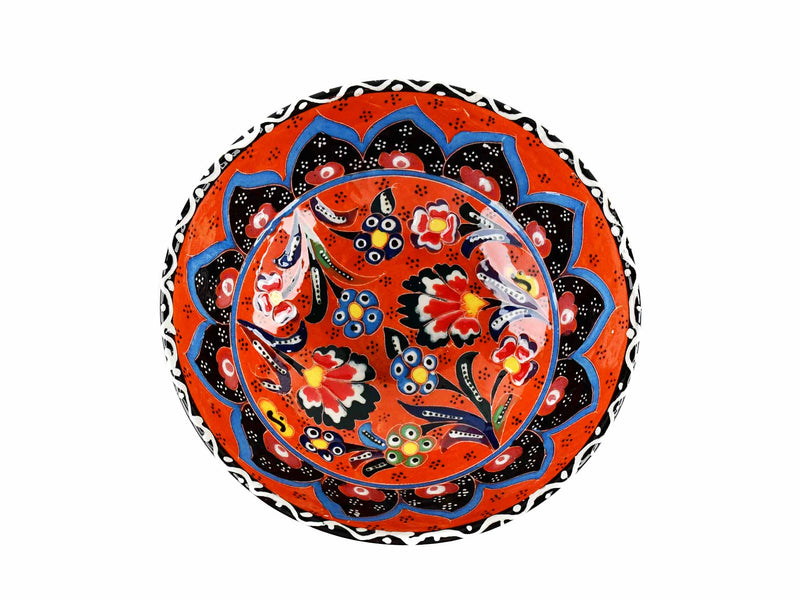 15 cm Turkish Bowls Flower Collection Orange Ceramic Sydney Grand Bazaar 6 
