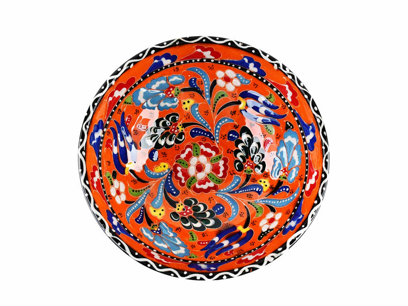 15 cm Turkish Bowls Flower Collection Orange Ceramic Sydney Grand Bazaar 9 