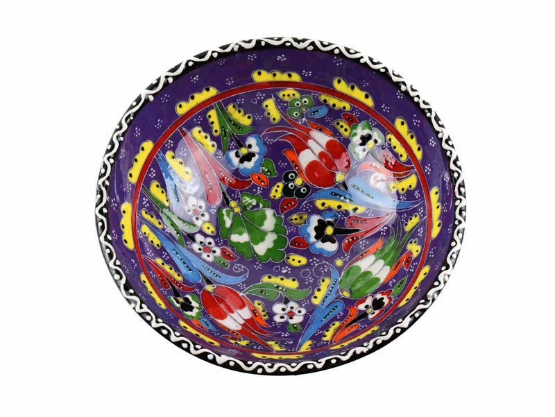 15 cm Turkish Bowls Flower Collection Purple Ceramic Sydney Grand Bazaar 3 