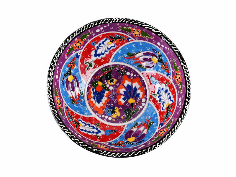15 cm Turkish Bowls Flower Collection Purple Ceramic Sydney Grand Bazaar 2 