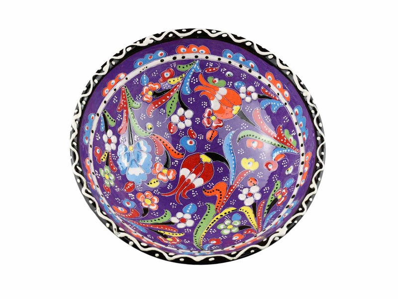 15 cm Turkish Bowls Flower Collection Purple Ceramic Sydney Grand Bazaar 6 