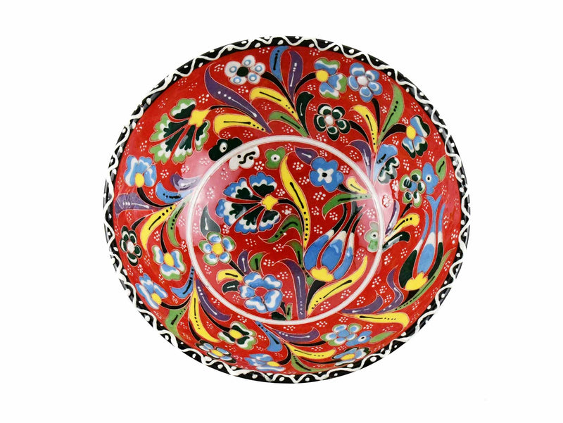 15 cm Turkish Bowls Flower Collection Red Ceramic Sydney Grand Bazaar 12 