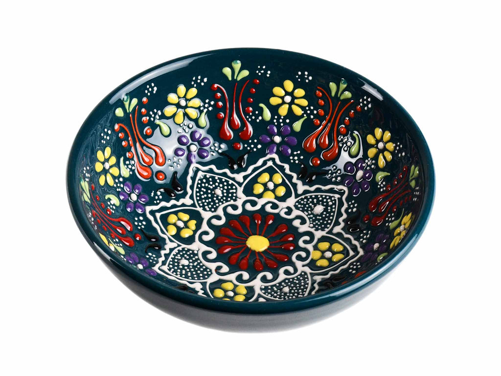 15 cm Turkish Bowls New Dantel Collection Dark Green Ceramic Sydney Grand Bazaar 1 