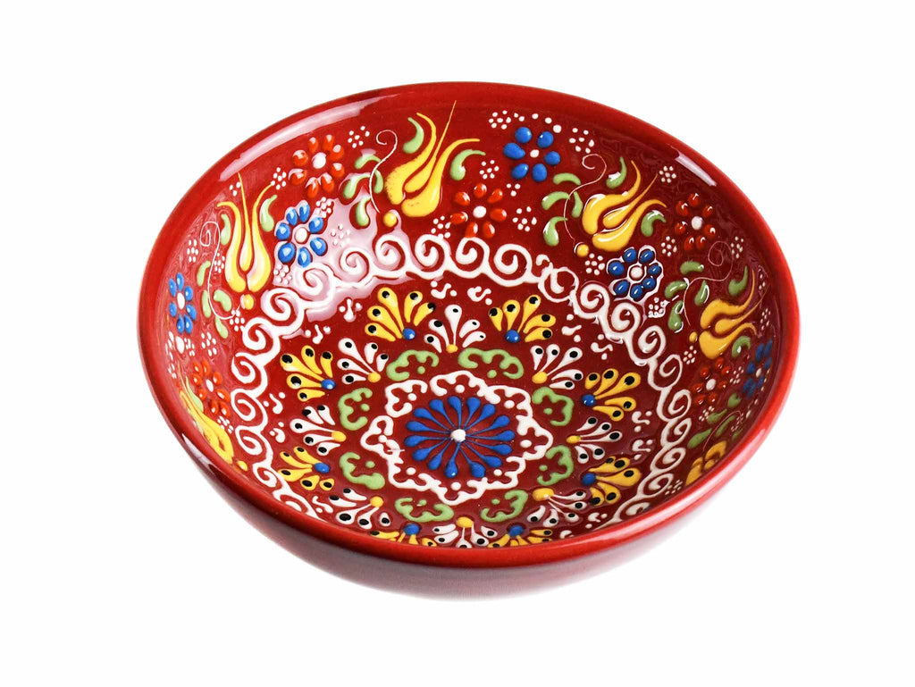 15 cm Turkish Bowls New Dantel Collection Red Ceramic Sydney Grand Bazaar 1 