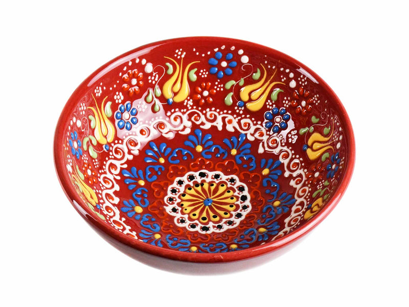 15 cm Turkish Bowls New Dantel Collection Red Ceramic Sydney Grand Bazaar 9 