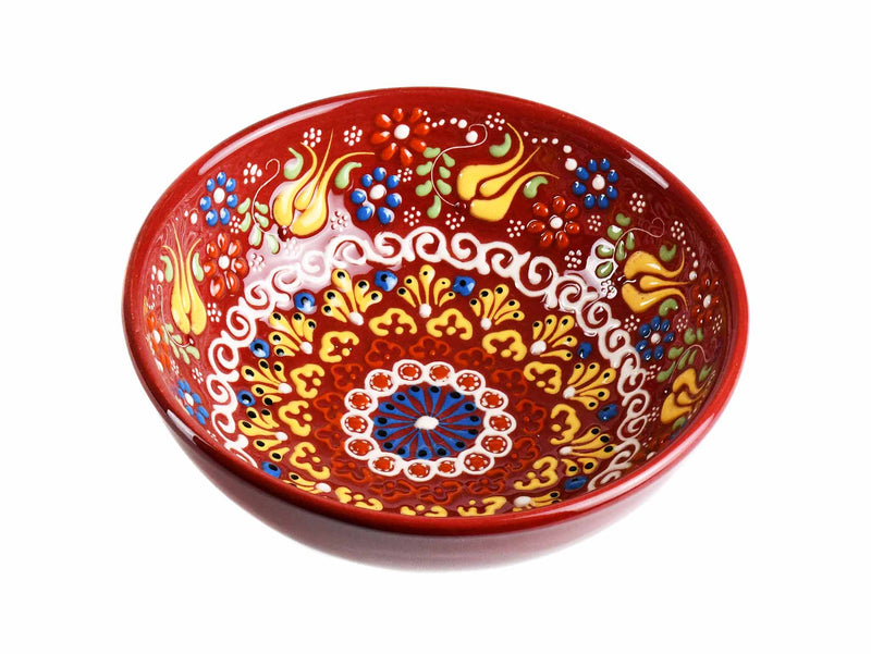 15 cm Turkish Bowls New Dantel Collection Red Ceramic Sydney Grand Bazaar 4 