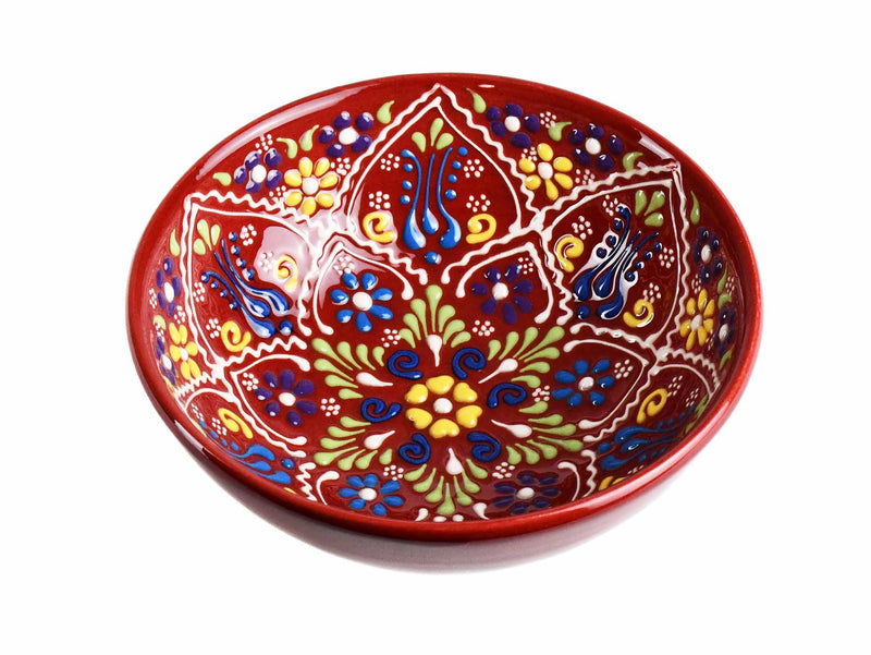 15 cm Turkish Bowls New Dantel Collection Red Ceramic Sydney Grand Bazaar 2 