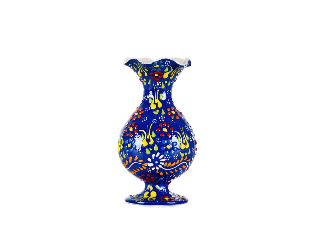 15 cm Turkish Ceramic Vase Dantel Blue Design 2 Ceramic Sydney Grand Bazaar Design 1 