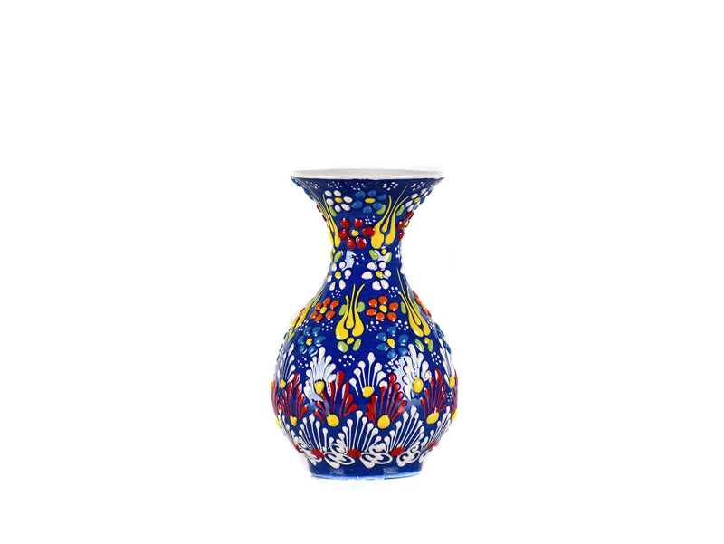 15 cm Turkish Ceramic Vase Dantel Blue Design 2 Ceramic Sydney Grand Bazaar Design 2 