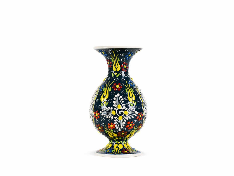 15 cm Turkish Ceramic Vase Dantel Dark Green Ceramic Sydney Grand Bazaar 
